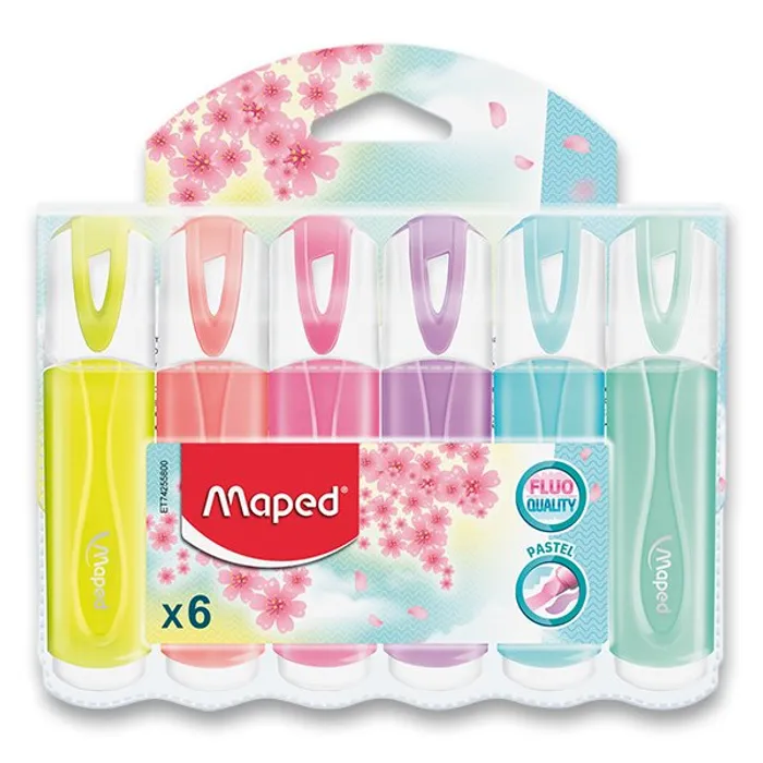 Hlavný obrázok produktu Zvýrazňovač Maped Fluo Peps Pastel 6 ks