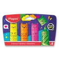Zvýrazňovač Maped Mini Fluo Kawai - 4 ks