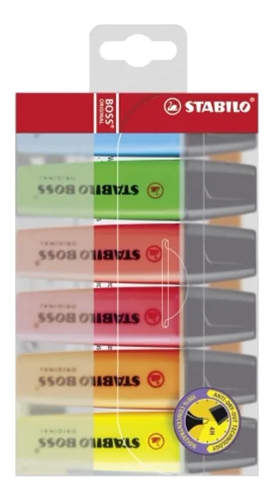 Hlavný obrázok produktu Zvýrazňovač STABILO BOSS ORIGINAL 6 ks sada - 70/6