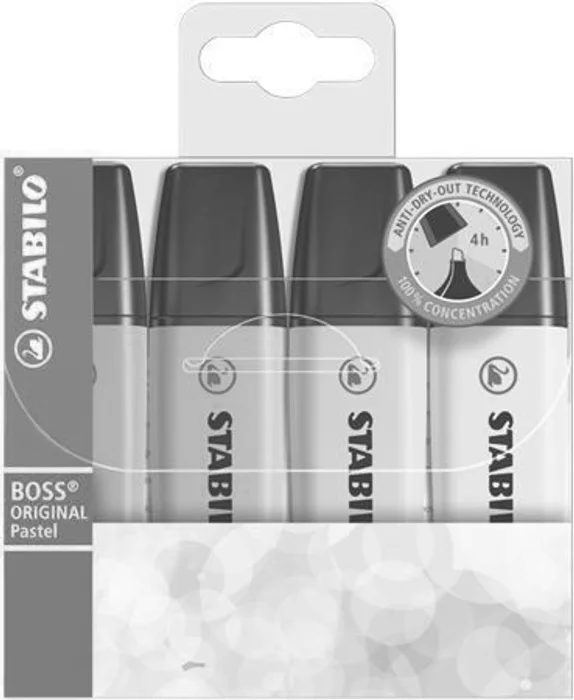 Hlavný obrázok produktu Zvýrazňovač Stabilo Boss Original Pastel sada 4 barev
