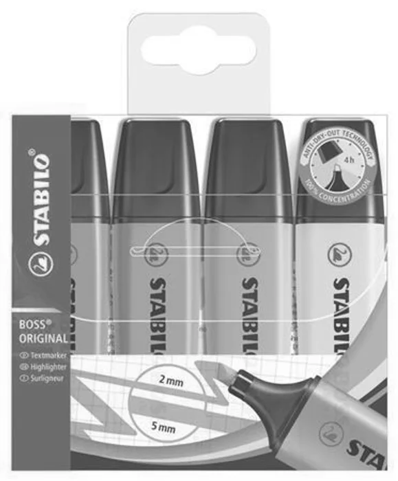 Hlavný obrázok produktu Zvýrazňovač Stabilo Boss Original sada 4 barev