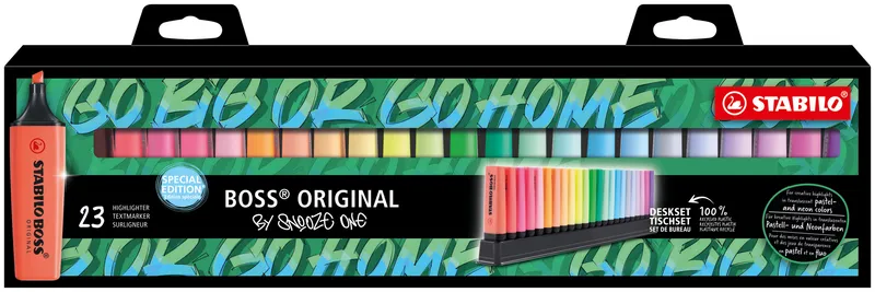 Hlavný obrázok produktu Zvýrazňovač STABILO BOSS ORIGINAL - Snooze One Edition 23 ks - 9 neon a 14 pastel barev