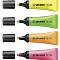 Ďalší obrázok produktu STABILO NEON zvýrazňovač sada 4 farieb v sieťke