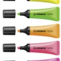 Ďalší obrázok produktu Zvýrazňovač STABILO NEON - 5 ks sada - žltá, zelená, oranžová, ružová, magenta