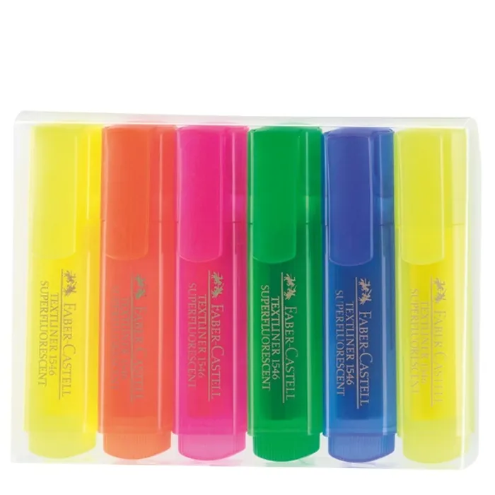 Hlavný obrázok produktu Zvýrazňovač Textliner 1546 superfluorescenční, sada 6ks Faber Castell 154642