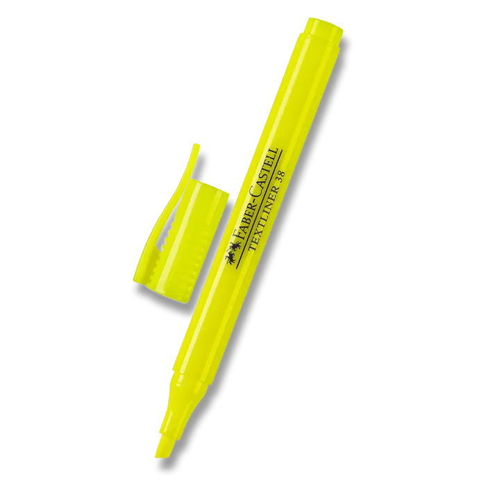 Hlavný obrázok produktu Zvýrazňovač Textliner 38 superfluorescenční, žlutá Faber Castell 157707