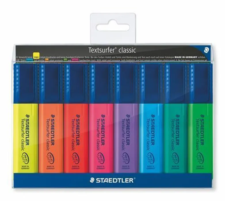 Hlavný obrázok produktu Zvýrazňovač "Textsurfer classic 364", sada, 8 barev, 1-5 mm, STAEDTLER