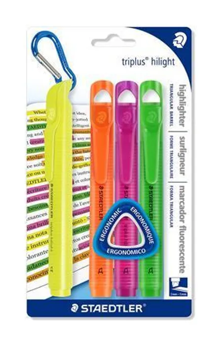 Hlavný obrázok produktu Zvýrazňovače "Triplus", sada, 4ks, 2-5 mm, STAEDTLER