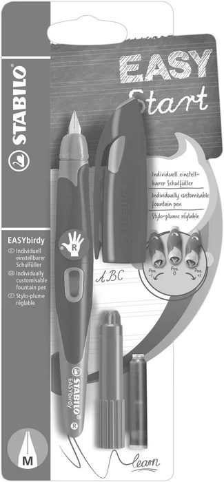 Hlavný obrázok produktu zz-Plnicí pero pro praváky se standardním hrotem M - STABILO EASYbirdy tmavě růžová/růžová