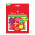 Vodové farby Jumbo 40 mm neonové, 6 farieb (#125006) Faber-Castell