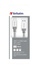 Papírenské zboží - USB kábel, strieborná, 30 cm, USB-C 3.1 - USB-A, VERBATIM