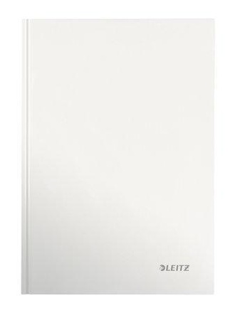 Papírenské zboží - Záznamní kniha "Wow", bílá, linkovaná, tvrdé desky, lesklé, A4, 80 listů, LEITZ