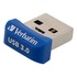 Papírenské zboží - Verbatim USB flash disk, USB 3.0 (3.2 Gen 1), 16GB, Nano, Store N Stay, modrý, 98709, USB A