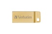 Papírenské zboží - USB kľúč Exclusive Metal, 64GB, USB 3.0, VERBATIM zlatá