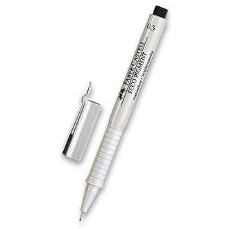 Papírenské zboží - Popisovač Faber-Castell Ecco Pigment - černý 0,3 mm
