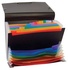 Papírenské zboží - Aktovka s priehradkami Rainbow Class, 12+6 častí, čierna, PP, VIQUEL