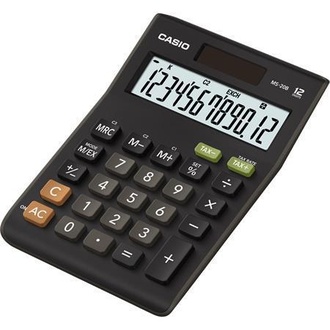 Papírenské zboží - Kalkulačka, stolní, 12místný displej, CASIO "MS-20"
