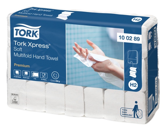 Papírenské zboží - Ručník papírový skládaný Interfold TORK 100289 PREMIUM Soft bílá H2 [3 150 ks]