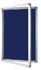 Papírenské zboží - Vitrína s vertikálnym otváraním 120x90cm, filcové modré vnútro, so zámkom