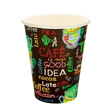 Papírenské zboží - Papírový kelímek 0,3 l CTG O90mm Happy time [50 ks]