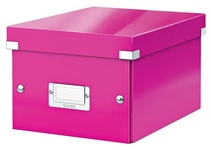 Papírenské zboží - Malá univerzální krabice Leitz Click & Store, Růžová