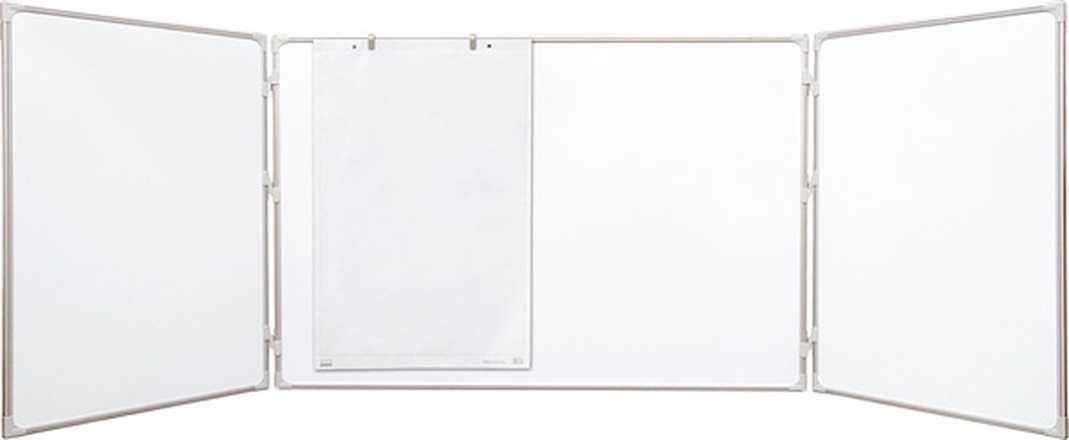 Papírenské zboží - Triptych lakovaný bílý 180x120/360