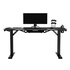 Papírenské zboží - ULTRADESK Herný stôl FORCE - šedý, 166x70 cm, 76.5 cm, s XXL podložkou pod myš, držiak slúchadiel aj nápojov, RGB podsvietenie