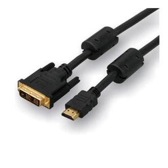 Papírenské zboží - Kabel DVI (18+1) M- HDMI M, 2m, zlacené konektory, černá