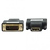 Papírenské zboží - Video Redukcia, DVI (24+1) M-HDMI F, 0, čierna, Logo