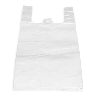 Papírenské zboží - Tašky "18 kg" bílé 40 + 20 x 60 cm -extra silné- [50 ks]