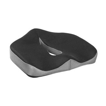 Papírenské zboží - Podsedák, pod hýždě, ergonomický, černý, paměťová pěna