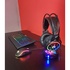 Papírenské zboží - Marvo CM305, RGB sada klávesnice s hernou myšou a slúchadlami, CZ/SK, herná, membránová typ drôtová (USB), čierna, RGB podsvietená