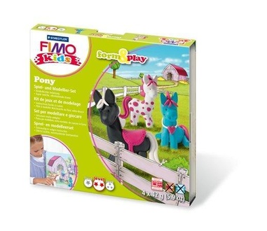 Papírenské zboží - Sada FIMO® 8034 kids form&play "Pony" Poníci