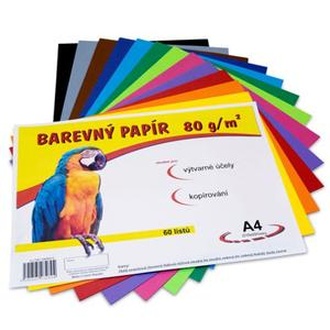 Papírenské zboží - papír pro výtvarnou výchovu A4/100/80g
