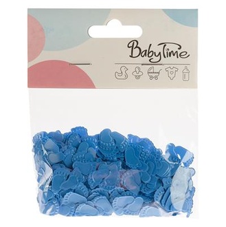 Papírenské zboží - Konfety nožičky-modré