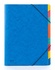 Papírenské zboží - Triediace dosky s gumičkou, modré, 9 častí, kartón, A4, DONAU