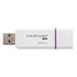 Papírenské zboží - Kingston USB flash disk, USB 3.0 (3.2 Gen 1), 64GB, Data Traveler DTI-G4, bílý, DTIG4/64G