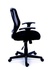 Papírenské zboží - Manažérska stolička, textilné, sieťovinoné operadlo, čierna základňa, MaYAH Fun, čierna