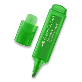 Papírenské zboží - Zvýrazňovač Faber-Castell Textliner 1546 zelený