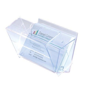 Papírenské zboží - Business card box, plastic, SIGEL, clear