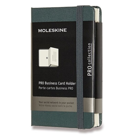 Papírenské zboží - Vizitkář Moleskine XS, tmavě zelený