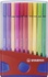 Papírenské zboží - Prémiová vláknová fixka - STABILO Pen 68 - ColorParade - 20 ks deskset modrá/červená