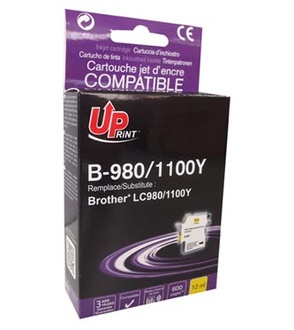 Papírenské zboží - UPrint kompatibilní ink s LC-980Y, yellow, 12ml, B-980Y, pro Brother DCP-145C, 165C