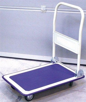 Papírenské zboží - Ruční přepravní vozík, 150 kg, modro-bílý