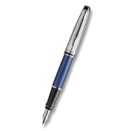 Papírenské zboží - Waterman Expert Deluxe Metalic Blue CT plnicí pero hrot M