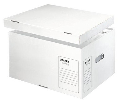 Papírenské zboží - Speciální archivační kontejner s víkem Leitz Infinity velikosti L, Bílá