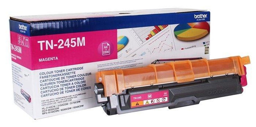 Papírenské zboží - TN245M Toner pro HL 3140CW, 3150CDW, DCP 9020CDW tiskárny, BROTHER magenta, 2,2 tisíc