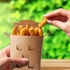 Papírenské zboží - Box na hranolky (PAP FSC Mix) nepremastiteľný kraft `150 g` [50 ks]