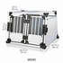 Papírenské zboží - Transportná klietka dvojitá, hliníkový rám, pevné panely 95x69x88 cm