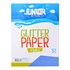 Papírenské zboží - Dekoračný papier A4 10 ks modrý glitter 250 g